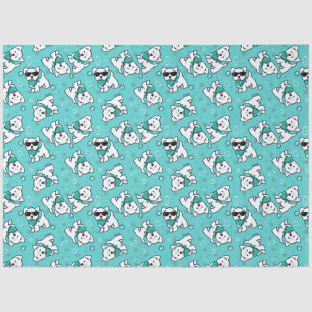 KiniArt Cutieface Westies Seidenpapier (Vorderseite)