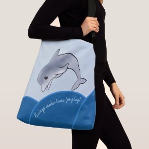 KiniArt Delfin Tragetaschen Mit Langen Trägern
