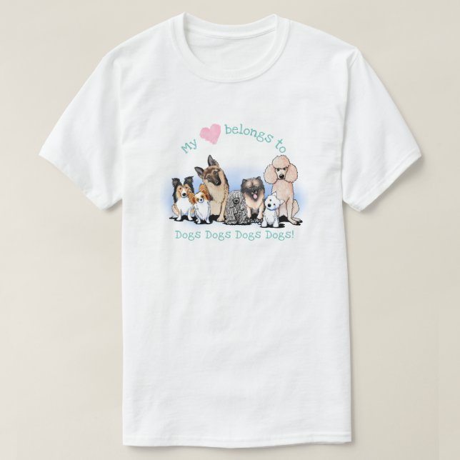 KiniArt Dog Lover T - Shirt (Design vorne)
