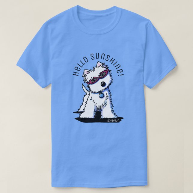 KiniArt Doggles Westie T-Shirt (Design vorne)