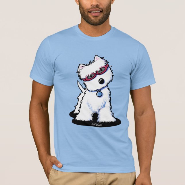 KiniArt Doggles Westie T-Shirt (Vorderseite)
