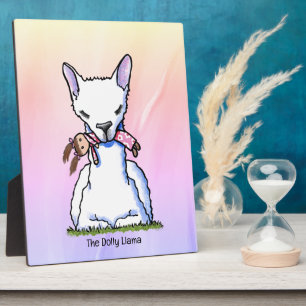 KiniArt Dolly Llama Fotoplatte