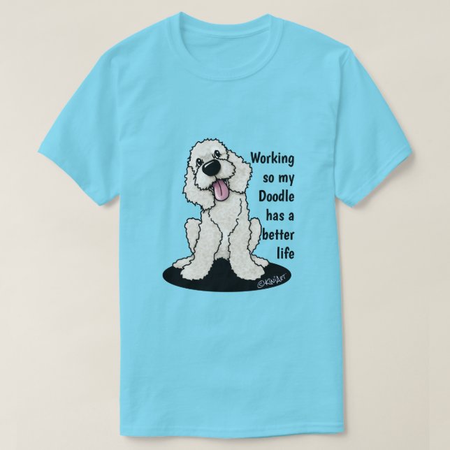 KiniArt Doodle Dog T - Shirt (Design vorne)