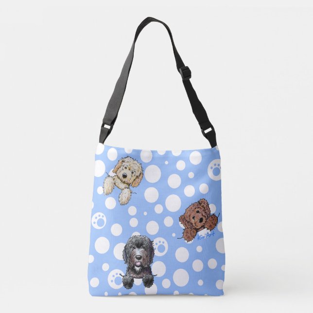 KiniArt Doodle Hunde Tasche (Rückseite)