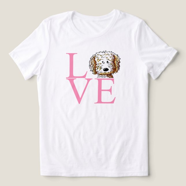 KiniArt Doodle-Liebe Tri-Blend Shirt (Design Vorderseite)