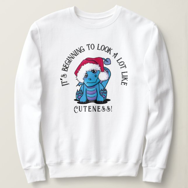 KiniArt Dragon Christmas Sweatshirt (Design vorne)