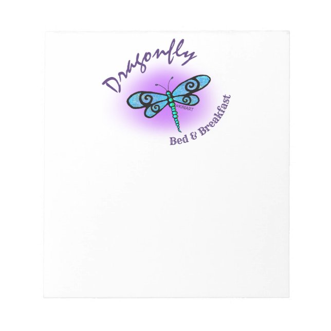 KiniArt Dragonfly Note Pad Notizblock (Vorderseite)