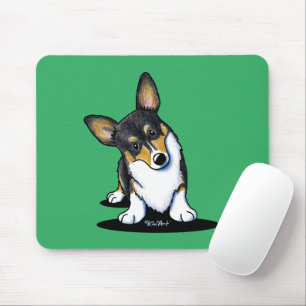 KiniArt Drei Neugieriger Corgi Mousepad