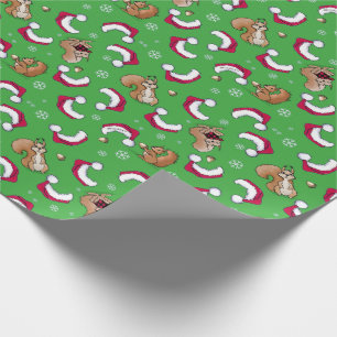 KiniArt Eichhörnchen Weihnachtsgeschenk Geschenkpapier