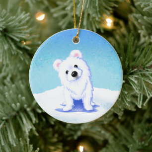KiniArt Eisbär-Schmuck Keramik Ornament
