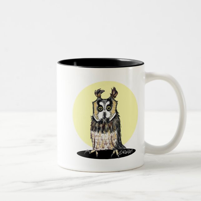 KiniArt European Owl Tasse (Rechts)
