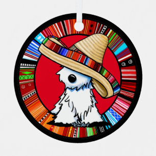 KiniArt Fiesta Westie Ornament Aus Metall