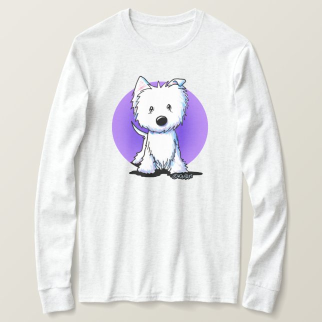 KiniArt Floppy Ear Westie T-Shirt (Design vorne)
