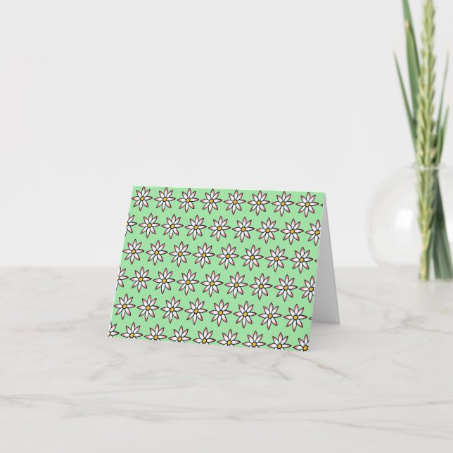 KiniArt Floral Note Card Feiertagskarte (Vorderseite)