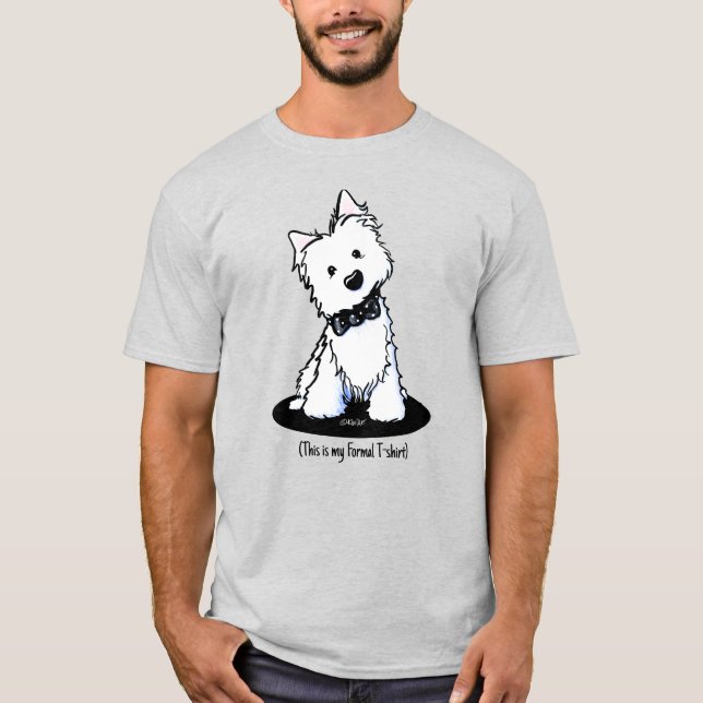 KiniArt Formal Wear Westie T - Shirt (Vorderseite)