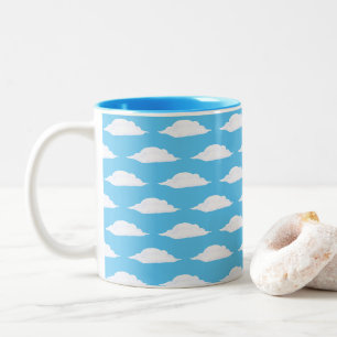 KiniArt Fröhliche Wolken Zweifarbige Tasse