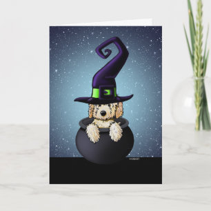 KiniArt Goldendoodle Halloween Karte