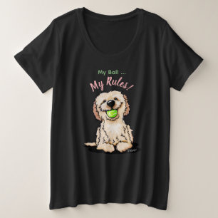 KiniArt Goldendoodle MY BALL T - Shirt