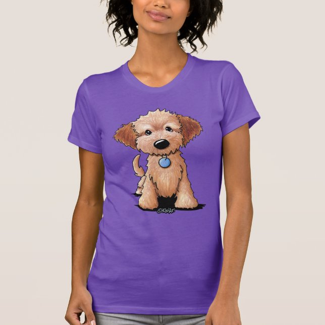 KiniArt Goldendoodle Welpe T-Shirt (Vorderseite)
