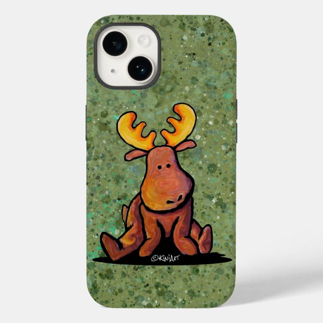 KiniArt Groovy Moose Case-Mate iPhone Hülle (Rückseite)