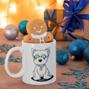 KiniArt Groovy Westie Kaffeetasse