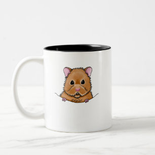 KiniArt Hamster Zweifarbige Tasse