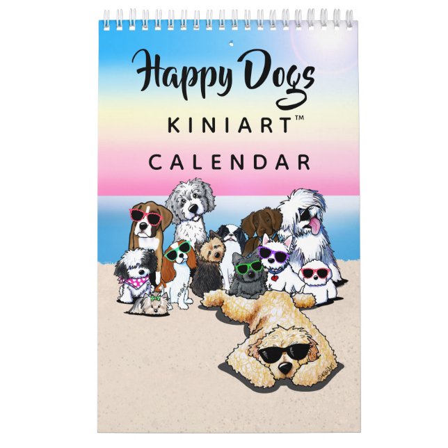 KiniArt Happy Hogs Kleiner Kalender (Titelbild)