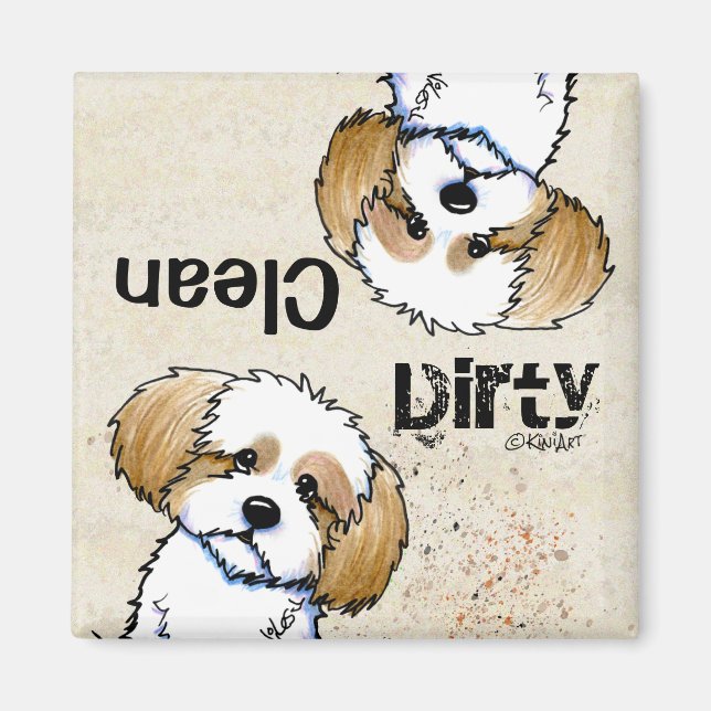 KiniArt Havanese Geschirrspüler Magnet (Vorne)