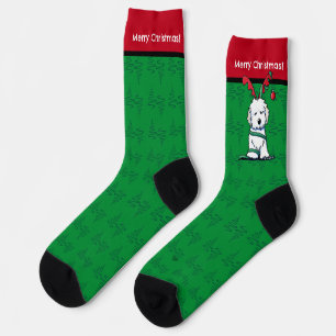 KiniArt Havanese Rentier Weihnachten Socken
