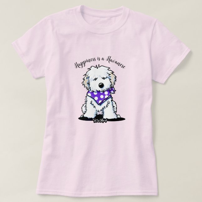KiniArt Havanese T - Shirt (Design vorne)