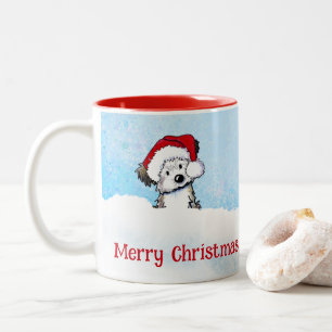 KiniArt Havanese Weihnachten Zweifarbige Tasse