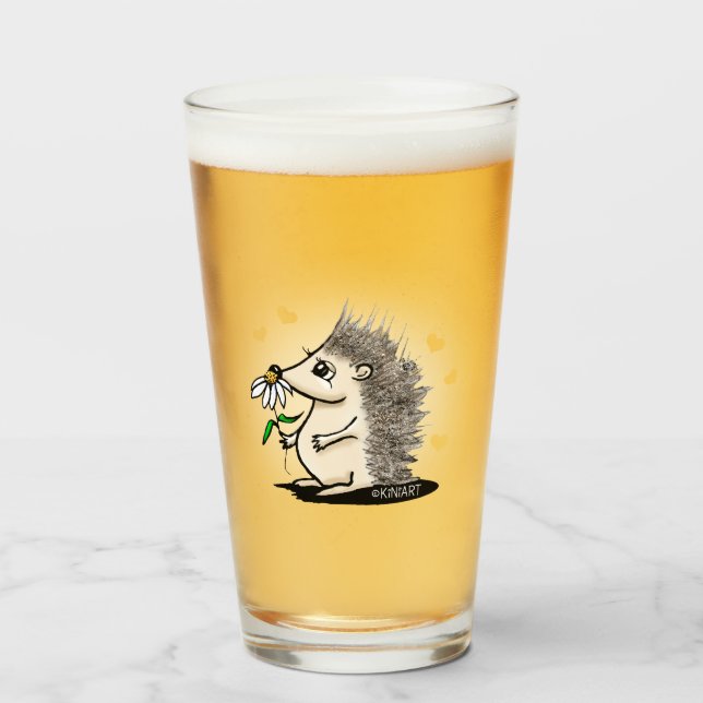 KiniArt Hedgie Glas (Vorne (Gefüllt))