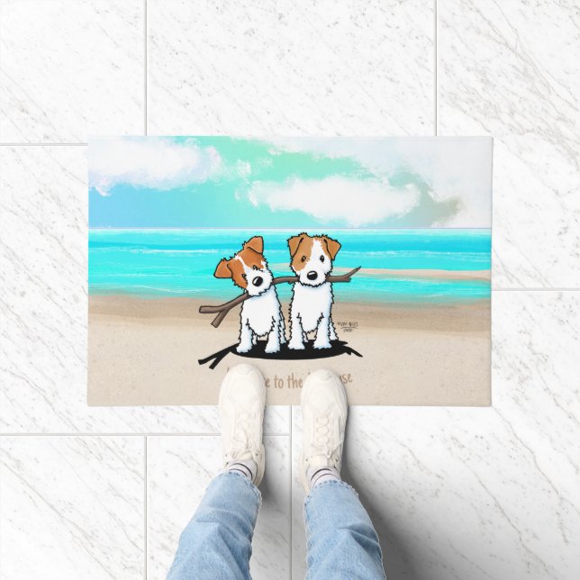 KiniArt ™️ JRT Beach Duo Fußmatte (Indoor)