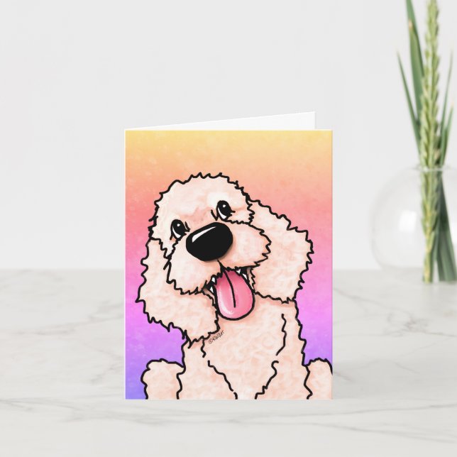 KiniArt lächelnd Doodle Danke (Vorderseite)