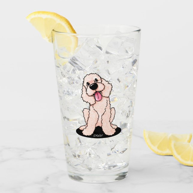KiniArt lächelt DOODLE Glas (Vorderseite Ice)