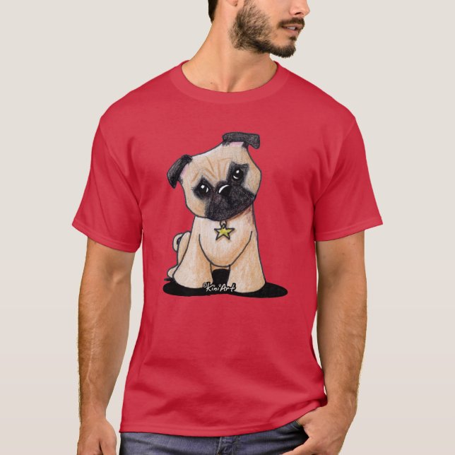 KiniArt Liberty Mops T-Shirt (Vorderseite)
