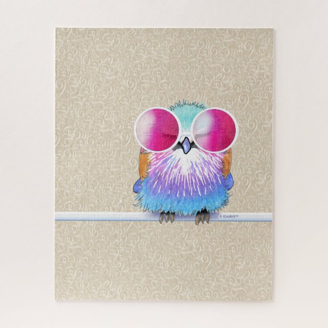 KiniArt Lilac-Breasted Roller Bird Puzzle (Vertikal)
