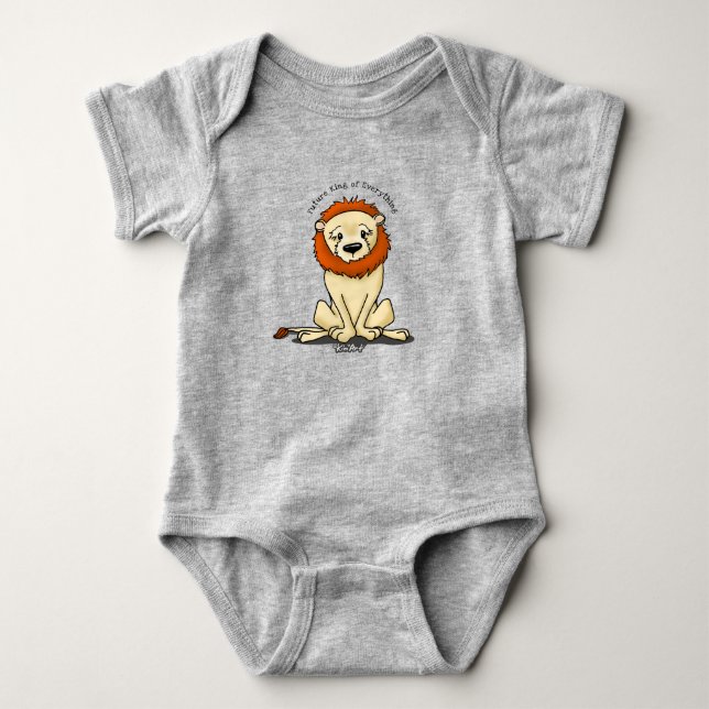 KiniArt Lion Baby Strampler (Vorderseite)