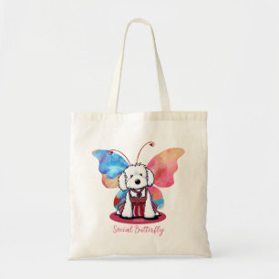KiniArt Maltese Butterfly Tragetasche