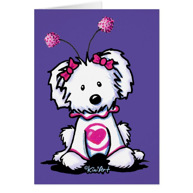 KiniArt Maltese Lovebug Cards (Vorne)