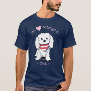 KiniArt Maltese Mein Herz gehört T-Shirt