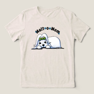KiniArt Maltesische Mama Tri-Blend Shirt