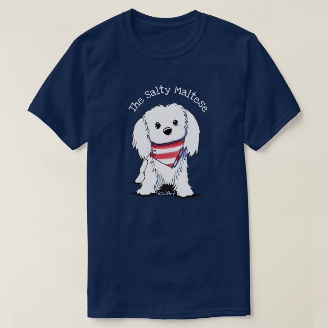 KiniArt maltesischer T - Shirt (Design vorne)