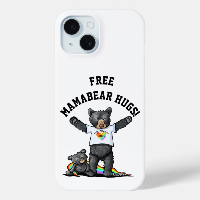 KiniArt Mamabear Hugs Case-Mate iPhone Hülle (Rückseite)