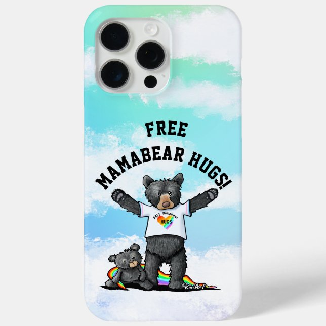 KiniArt Mamabear Hugs Case-Mate iPhone Hülle (Rückseite)
