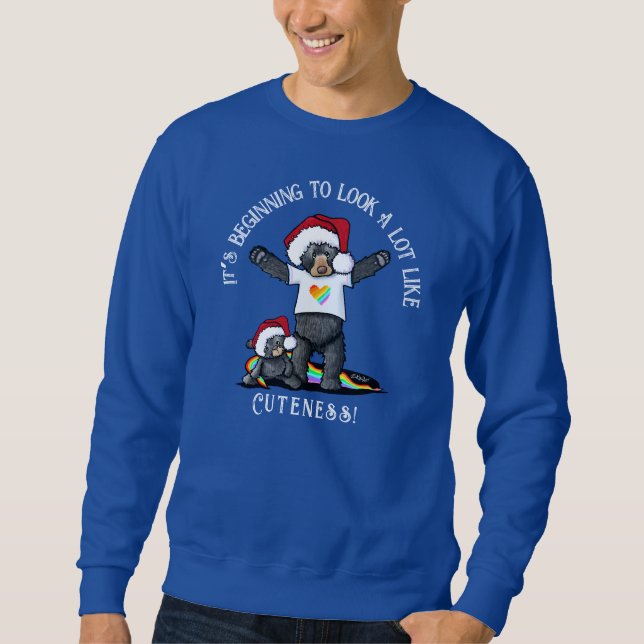 KiniArt Mamabear Pride Christmas Sweatshirt (Vorderseite)