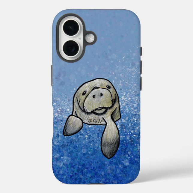 KiniArt Manatee Case-Mate iPhone Hülle (Rückseite)