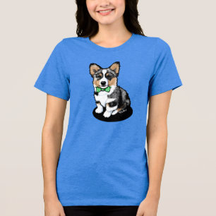 KiniArt Merle Corgi Puppy T - Shirt