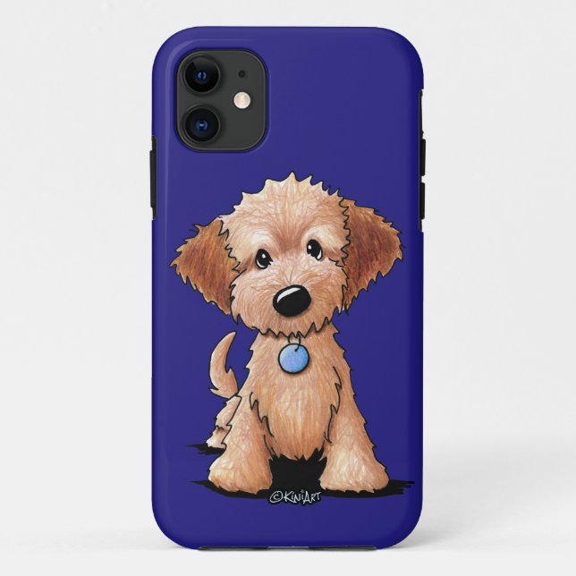KiniArt Mini Goldendoodle Case-Mate iPhone Hülle (Rückseite)