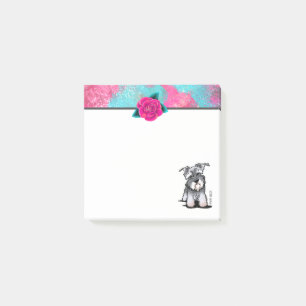 KiniArt Mini Schnauzer Post-it Klebezettel